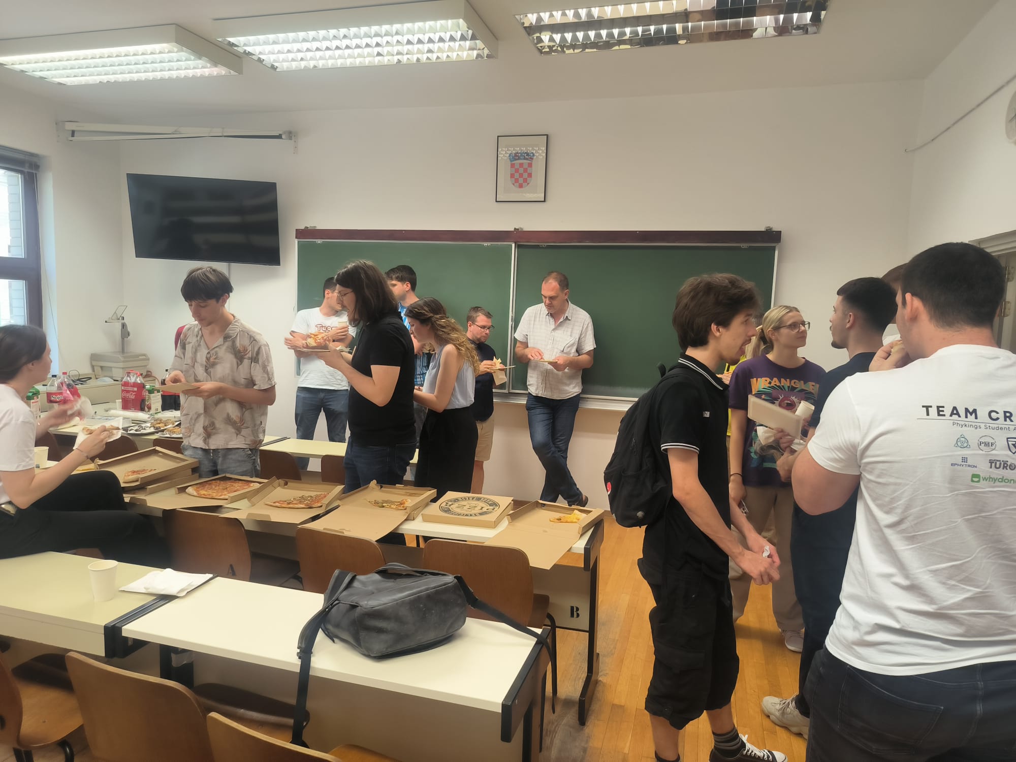 Networking over pizza