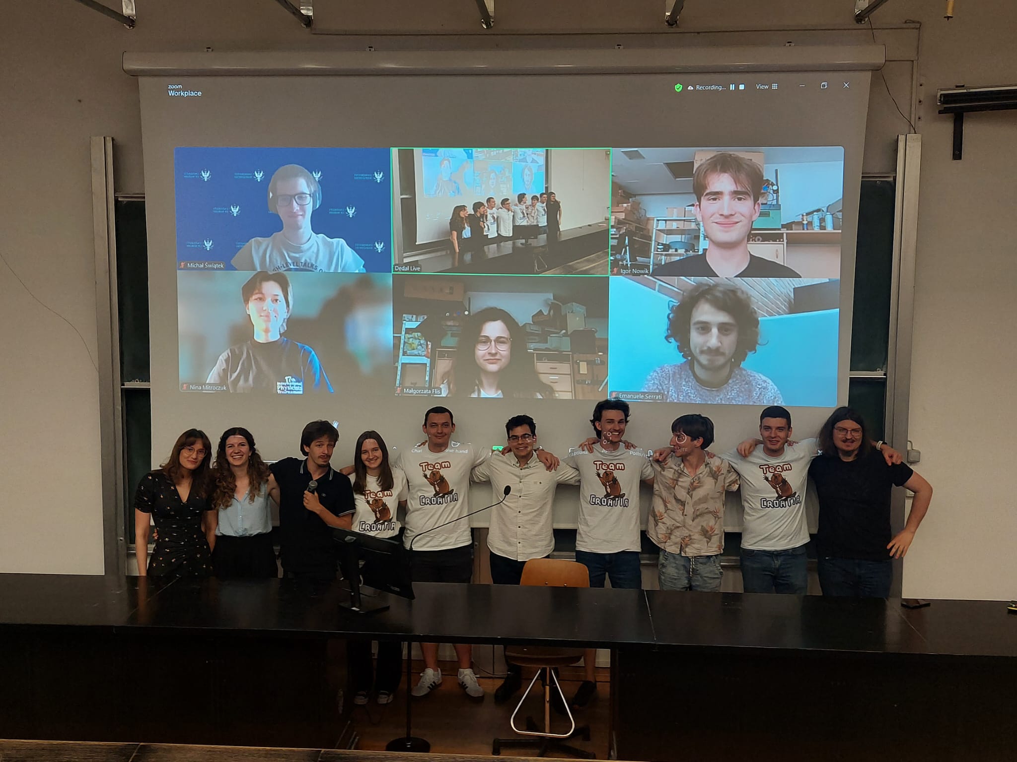 Team Croatia, joined online by guest speakers